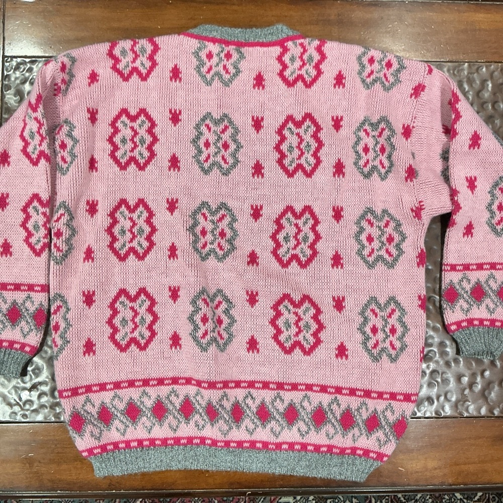 VTG Rafferty Wool Blend Sweater, Pink, Women's Large, Italy, 80's - Picture 5 of 8